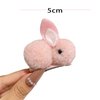 Cute cartoon rabbit hair clip three-dimensional soft plush rabbit hair clip suitable for fine hair to fix cute rabbit hair claw hair clip(BT)