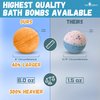 Bath Bombs for Kids with Surprise Toy Inside - Cheerful Holiday Scents - USA Made, Kids Safe Ingredients, Won't Stain Tub, 1 Holiday Bath Bomb for Kids Bubble Bath by Two Sisters