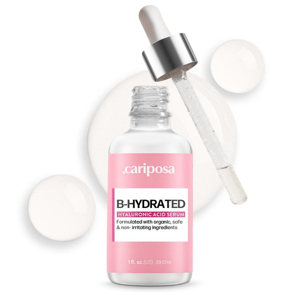 Cariposa Beauty Hyaluronic Acid Serum for Face - Made From Pure Hyaluronic Acid Serum - Hydrating Serum Hyaluronic Acid for Enhanced Skin Texture 1oz