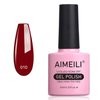 AIMEILI Soak Off U V LED Gel Nail Polish - Red Vixen (010) 10ml