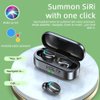 Wireless 5.3 Bluetooth Earbuds Compatible with Samsung/Apple/Google/Motorola/LG/OnePlus/Xiaomi/Huawei | IPX7 Waterproof Noise Canceling Earbuds LED Display +Quad Mic 8D Bass Ultra-Slim Case