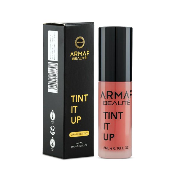 Armaf Beauté Tint It Up: Lip & Cheek Tint | Blush For Cheeks, Long Lasting, Highly Pigmented, Intense Color | Non Sticky | Paprika, 5ml/0.16 fl.oz
