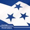 G128 Combo Pack: American USA Flag 3x5 Ft & Honduras Honduran Flag 3x5 Ft, Both Printed 150D Polyester, Indoor/Outdoor, Brass Grommets