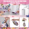 3D Puzzle Vase Puzzle Flower Vase Crafted from 160 Curved Plastic Puzzle Pieces 3D DIY Housewarming Gift for Flower Arrangements and Home Decoration (Butterfly)