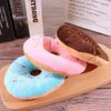Tustao Donut Shape Plush Blue Pet Toy,Lovely Donut Shaped Squeaky Squeaking Sound Toy for Pet Chew Toy Squeaky Plush Dog Toy Blueberry Squeaky Plush Dog Toy Chew Guard Technology