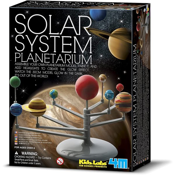 4M Solar System Planetarium - DIY Glow In The Dark Astronomy Planet Model Stem Toys Gift for Kids & Teens, Girls & Boys, Model:3427