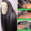 ONETIDE Straight Lace Front Wigs Human Hair 26Inch Brazilian Virgin 13x4 Lace Front Human Hair Wig 180% Density Frontal Wigs Human Hair Pre Plucked with Baby Hair Natural Color