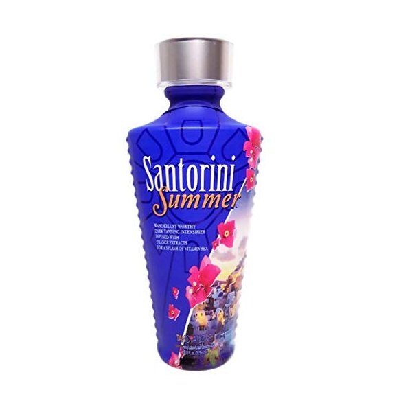 Tanovations SANTORINI SUMMER skin softening dark tanning Intensifier tanning bed lotion, 11 ounce