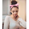 Bow Headbands for Women Short Hair Cute Headbands with Bow Non Slip Women's Fashion Bow Headbands Trendy Head Bands for Women's Hair Elastic Rabbit Ears Hair Bands with Bows Girls Hair Accessories