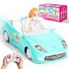 HapKid Blue Remote Control Car for Girls, 1:18 Scale RC Cars with LED Light, 2.4 GHZ Pink Truck Toy for Toddlers Kids, Birthday R/C Toys for Boys Girls Aged 4-7 (Batteries Not Included)