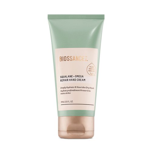 Biossance Squalane + Omega Repair Hand Cream. Deeply Moisturizing and Protective Hand Repair Treatment for Immediate Relief and Smooth Hands (2.5 oz)
