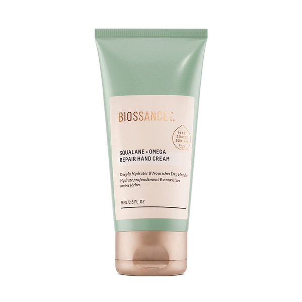 Biossance Squalane + Omega Repair Hand Cream. Deeply Moisturizing and Protective Hand Repair Treatment for Immediate Relief and Smooth Hands (2.5 oz)