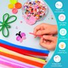 Iooleem 1000pcs Christmas Green Pipe Cleaners, Chenille Stems, Pipe Cleaners for Crafts, Pipe Cleaner Crafts, Art and Craft Suppl.