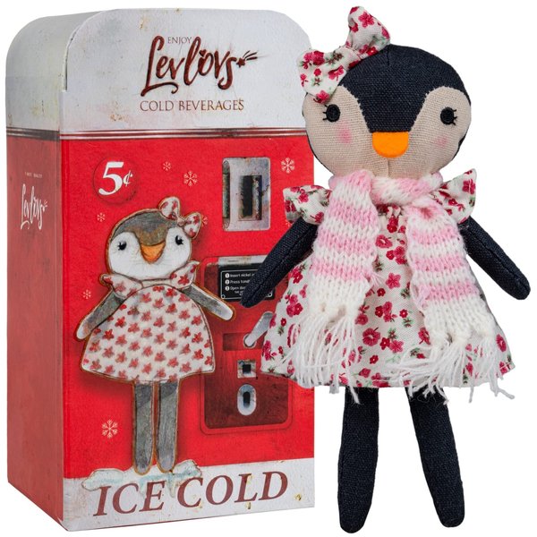 LEVLOVS Christmas Penguin Mouse in a Matchbox Toy Baby Registry Gift Penguin Plush Toy