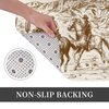 Jbofyee American Wild Western Desert Cowboy Bath Mat Non-Slip Soft Microfiber Bathroom Rugs Washable Bathmat, Carpet Rug Entryway Decor for Tub Shower Room Floor, 24x16 Mat