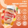 Sugar Free Vitamin C + D3 + Zinc Gummies for Adults 50 +, 9 in 1 Immune Defense Supplement with D3 5000IU, Elderberry, Echinacea, Mullein Leaf for Boost Immunity, Power Antioxidant, Vegan (Pack of 1)