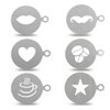 BESTOYARD Stainless Steel Coffee Decorating Stencils - Lip Pattern Template for Latte Art Cake & Cupcake Decorating Easy to Clean Perfect for Home Use