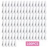 100pcs Alligator Duckbill Hair Clips Metal Single Prong Hair Clip Hairpins Teeth Bows Professional Sectioning Clips DIY Hair Accessories for Women Girls Salon Styling, Silver
