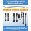 AquaMiracle Adjustable 150W Aquarium Heater Submersible Fish Tank Heater Super Short Aquarium Heater with LED Digital Display Thermostat, for Tanks 15-30 Gallons