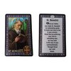 Catholic SET of 10 Holy Prayer Cards - New Plastic material! St Benedict St Jude St Michael St Christopher Holy Family L of Guadalupe L of Miraculous L of Grace L undoer of Knots Divine Mercy