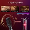 Cordless Hair Straightener Brush - Travel-Sized Electric Hot Iron Comb for Women Hair Straightening with 45Mins Long Working Battery - Fast Heating, Multi-Temp, Anti-Frizz, Anti-Scald