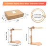 Catcan Embroidery Hoop Stand with 2 PCS 7'' 5'' Embroidery Hoops, Adjustable Rotated Wooden Cross Stitch Hoop Stand, Hands Free Embroidery Hoop Holder for Arts Crafts Sewing Embroidery Project