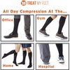 3 Pairs of Compression Socks for Women & Men Knee High Compression Socks - Relieve Calf & Leg Pain - Graduated to Boost Circulation & Reduce Edema Swelling, Nurse & Runner Recommended - (Black, XL)