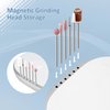 Madenia Professional Nail Drill Machine for Acrylic Nails, 35000RPM Compact Cute Electric Nail Drills with Touch Screen Efile Nail Drill E File Kit for Salon Home Manicure Pedicure Use, Blue