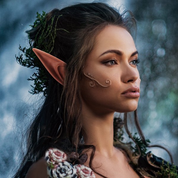 FRESHME 6 Pairs Brown Elf Ears - Short and Long Fairy Ears Set Anime Pixie Ear Silicone Vampire Ears for Women Girl Cosplay, Christmas Renaissance Masquerade Party Dress Up Props Costume Accessories