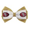 NFL San Francisco 49ers 2-Tone Bow Hair Clip,Yellow