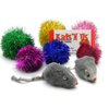 Kats'N Us Sparkle Ball Jumbo Sparkle Ball & Mouse Cat Toy Pak Set