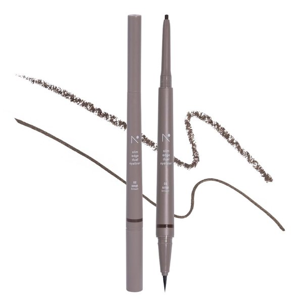 Nobev Eyeliner Dual-Tip Liquid and Pencil Eye liner (02 brown)