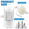 4pcs Scalp Applicator Comb Set with Scalp Applicator Comb, Hair Comb and Hair Oil Applicator Bottle Brush for Scalp Massager and Hair Growth Care(White)