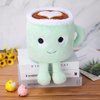 AULUDA Latte Plush Toy, 30 cm Stuffed Coffee Mug Plushie Pillow Doll, Soft Cup Fluffy Friend, Hugging Cushion - Present for Every Age… (Latte)