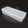 Clear Manicure Tool Box, Lokyango Personal Nail Box Storage Case for Organizing, Plastic Nail Tool Box for Manicure Pedicure Kit (4pcs)