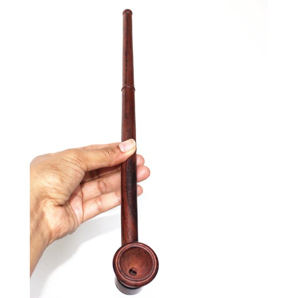 Handcrafted Churchwarden PearWood Hobbit Pipe Gandalf Wizard Pipe Long Stem Wooden Tobacco Pipe 10" inches Long - Pipe Stand not Included