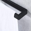 KES Hand Towel Holder Black Towel Ring 10 Inch Towel Holder Matte Black Modern Wall Mount SUS304 Stainless Steel, A23080-BK