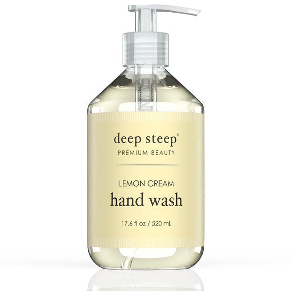Deep Steep Liquid Hand Wash, 17.6 Ounces (Lemon Cream)