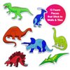 Edushape Magic Creations, Dinosaurs - Baby Bath Foam Toys Foam Stickers - Stick-On Removable Baby Foam Bath Toys for Toddlers 1-3 - Imaginative Learning Bath Toys Foam Activity Play Set