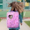 Wettarn 18 Inch Doll Carrier Set with Clothes and Accessories Including Doll Travel Bag, Doll Dress, Doll Shoes, Doll Sunglasses, Doll Backpack and Unicorn for Unicorn Birthday Gift(Purple)