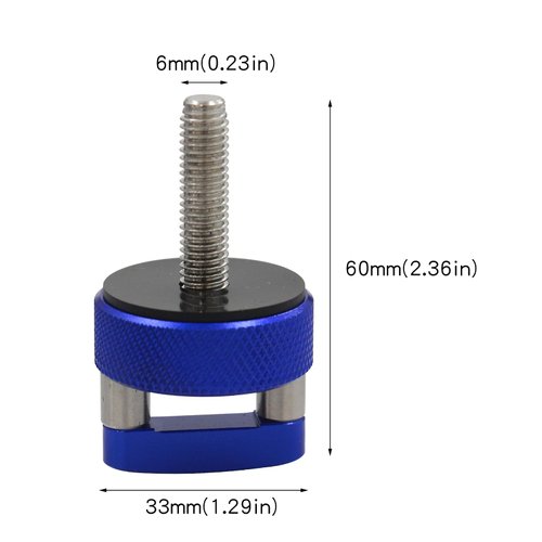 LVOUP Blue Hard Top Quick Release Bolts Hard Top Thumb Screws Integrated D Ring Compatible for Jeep Wrangler JK 2007-20018 JL 2018-2022 & Gladiator JT