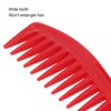 Detangling Hair Comb Portable Home Salon Fine Wide Tooth Styling Comb Hairdressing Tool Hair Styling Comb Hairdressing Comb Salon Comb Barber Comb Double ended Comb Red