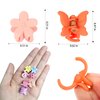 YISSION 80Pcs Mini Hair Clips for Girls Women Small Flower Hair Clips Tiny Butterfly Hair Clips 90s Hair Accessories for Girls Women with Box Package Random Candy Colors