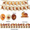 Generic 32Pcs Snail Theme Birthday Party Supplies and Decorations Snail Happy Birthday Banner,Latex Balloon, Cupcake Toppers, Set Animal Birthday Party Supplies for Kids Family