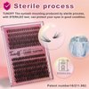 TUNOFF Lash Extension Kit DIY 300pcs Lash Clusters Sterile Production Patent,9-16mmhybrid 30D40DCurl Single eyelash kit,Lash Extension Kit with Eyelash Adhesive and Sealed Eyelash Forceps