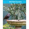 Biling Solar Fountain for Bird Bath, Solar Panel Kit Outdoor Solar Water Pump with 4ft Tubing for Hummingbird Bath, Small Pond and Fish Tank
