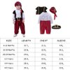 LXKIKMM May's Baby Boys Captain Infant Costumes Cap Stinker Pirate Costume 4pcs Set