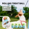 BSISUERM Pet Puzzle Toy Dog Treat Dispensing Cute Puppy Small Medium Dogs Interactive Chase Toy Pet Funny Enrichment Toys Food Ball for Dog Playing Training Slow Feeder Bowls
