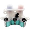 W11165546, 33090105, W10599423 Washer Water Inlet Valve (OEM) Replacement for whirlpool kenmore Washing Machine, Replaces W10758828, W10839828, W11096267, W11165546VP, etc