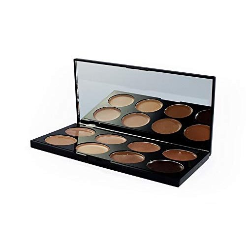 Makeup Revolution Ultra Cover and Concealer Palette, Face Make Up, Light and Dark Highlighter, Light to Dark Makeup Palette with 8 Color Shades